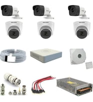 Hıkvısıon 2mp 1080P 6 Adet Fullhd Güvenlik Kamera Seti (Krem)
