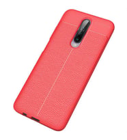 Xiaomi Poco X2 Kılıf Pu-Deri Leather Pu Serisi Esnek Soft Ultra Protection (Kırmızı)