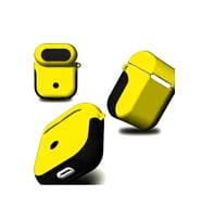 Apple Airpods Uyumlu Kılıf Zore Shockproof Silikon (Sarı)
