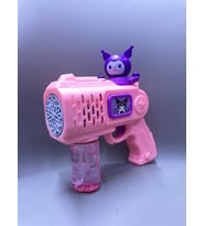 Karakterli Köpük Tabancası Büyük Boy Mega Işıklı Pilli Otomatik Baloncuk Makinesi Bubble Gun Sürekli Baloncuk Çıkar