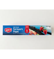 ŞeyliŞeyler - Roll-up Çok Amaçlı Fermuarlı Poşet 3 Lt (24x31 cm) - 8 Adet 1 Paket