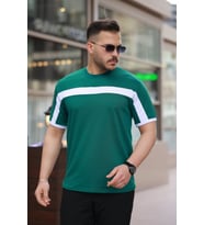 Erkek şerit Detaylı Kısa Kollu T-shirt