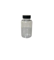 200ml şeffaf  tablet şişesi siyah kapak, 50 adet, tablet şişesi, ecza şişesi, kozmetik şişe