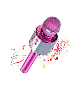 Kablosuz Hoparlörlü Bluetooth Karaoke Mikrofonu