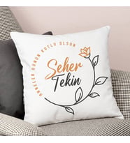 Kişiye Özel Gül Motifli Anne Sevgisi Yastık