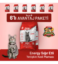 Sığır Etli Yetişkin Kedi Maması - 6 Adet