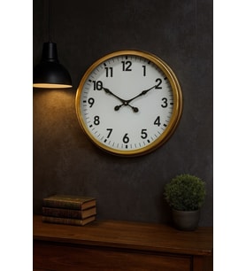 60 Cm Eskitme Metal Standart Duvar Saati