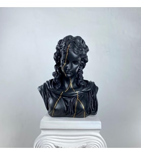 Hera 'Gold Streak' Dekoratif Heykel, Pop Art Roma Yunan Heykelleri