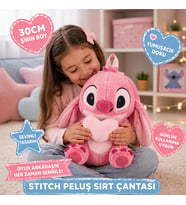 30 CM Stitch Peluş Sırt Çantası Yumuşacık Peluş Çanta Sevimli Tasarım Günlük ve Hediye