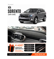 KİA SORENTO (2015-2018) Uyumlu Torpido Örtüsü Torpido Kılıfı - Siyah