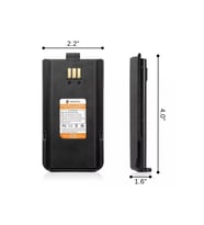 Radioddity 2200mAh Batarya Radioddity GD-77 GD-77S GA-510 DM-1801 (Siyah)