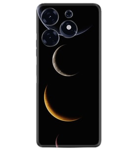 Tecno Spark 10 Pro Kılıf Resimli Desenli Silikon Platinium Series Gezegenler 1901