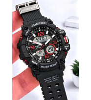 Joefox Digital Ve Analog 2 Yıl Garantili Kronmetre+Takvim+Alarm+Aydınlatma Erkek Kol Saati JOE.S4