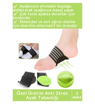 Premium Ayak Sırt Eklem Ağrılarına Masaj Etkili Yoğun İş Güvenliği Anti Stres Ayak Tabanlığı 2 Adet