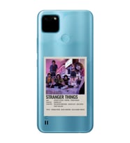 Realme C21Y/C25Y Uyumlu Stranger Things Minimalist Poster Desenli Şeffaf Telefon Kılıfı