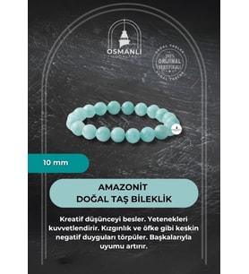 Amazonit 10mm Doğal Taş Bileklik