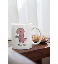 Tea-rex Baskılı Porselen Kupa Bardak