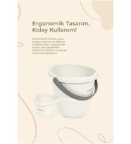 Elegant Bebek Su Kovası & Elegant Bebek Su Maşrapası - 2'Li Set - Kum Beji