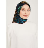 Armine Nostalji Serisi %100 Twill İpek Eşarp 9037D 53