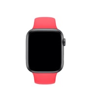 Fuchsia Watch ile Uyumlu Spor Kordon 38 - 40 mm S/M Ölçülerinde Yumuşak Silikon Rahat Kordon (Nar Çiçeği)