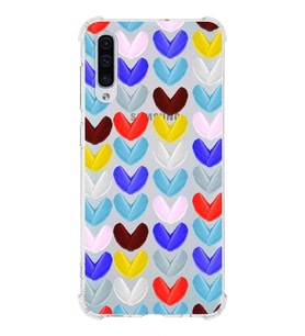 PrintiFy Samsung Galaxy A30S Uyumlu Water Color 1 Baskılı Şeffaf Köşe Korumalı Antişok Kılıf