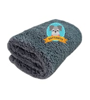 Beylini Kedi Köpek Battaniyesi Premium Peluş Evcil Hayvan Uyku Battaniyesi Yıkanabilir Gri