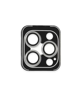 iPhone 16 Pro Max PVD Metal Kamera Lens - Gümüş