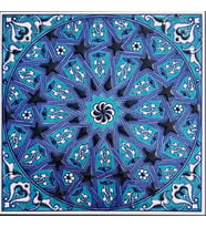 Armada Çini 20x20 Cm ED 321 İznik İslami Geometrik Kütahya Çini Karo