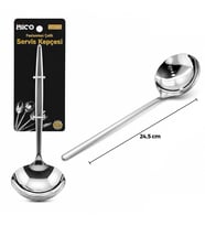 Metal Servis Kepçesi - Krom Renk - 24.5 cm
