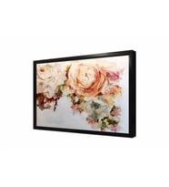 Tablosan Modern Çiçek Çerçeveli Cam Tablo