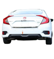 Honda Civic Uyumlu Fc5 Sedan (2015-2018) Modulo Arka Tampon Eki - Difüzör (Plastik)