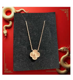 YONCA ROSE KAPLAMA 925 AYAR GÜMÜŞ KOLYE-KUTULU
