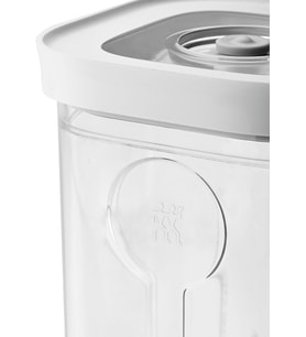 Fresh & Save Cube kutu, boyut 4S, modüler ve istiflenebilir saklama kabı, hava geçirmez ve vakumlanabilir saklama, bulaşık makinesinde yıkanabilir, şeffaf