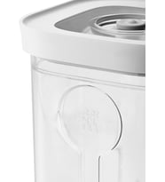 Fresh & Save Cube kutu, boyut 4S, modüler ve istiflenebilir saklama kabı, hava geçirmez ve vakumlanabilir saklama, bulaşık makinesinde yıkanabilir, şeffaf