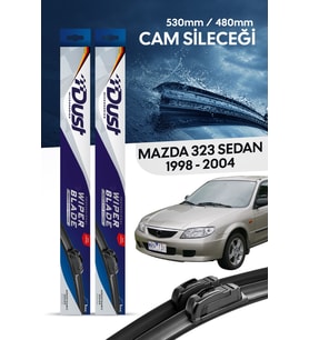 Mazda 323 sedan Silecek Takımı 1998-2004 Uyumlu 530MM/480MM