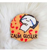 Ahşap Bardak Altlığı Zalim Geceler