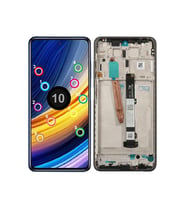 Xiaomi Poco X3 Pro ile Uyumlu Lcd Ekran Dokunmatik Çıtalı (Siyah)