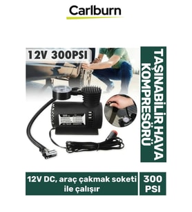 10 Litre Hava Hacimli Araç Çakmak Soketi İle Çalışan Lastik 12V 300 PSI Taşınabilir Hava Kompresörü