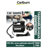 10 Litre Hava Hacimli Araç Çakmak Soketi İle Çalışan Lastik 12V 300 PSI Taşınabilir Hava Kompresörü