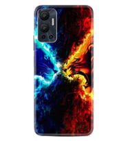 Infınix Hot 12 Kılıf Silikon Desen Özel Seri Red Blue Leon 1714