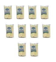 Kağıtlı Sargılı Beyaz Tek Kullanımlık Düz Pipet Kamış 23 Cm. - 200 Adetlik 10 Paket