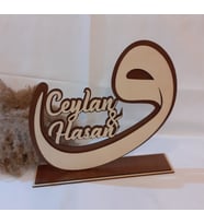 Masa Üstü İsimlik,Ahşap İsimlik,Pleksi İsimlik,Söz-Nişan