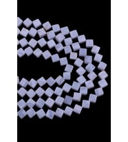 8X8 MM Kare Kesim Kalsedon Taşı Dizi - DZ4101 (Mavi)