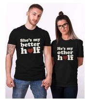 Tshirthane Sevgili Kombinleri Better Other Half Tshirt Kombini (Tek Ürün Fiyatıdır.)
