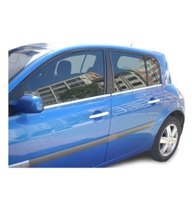 Renault Megane 2 Hb Krom Cam Çıtası 2003-2010 Paslanmaz Çelik 4 Parça