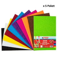 Bigpoint Peluş Eva 20x30cm Karışık 10 Renk x 5 Paket