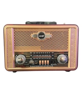 Durukar® Retro, Nostaljik, Ahşap Tasarım Bluetooth Hoparlörlü, Şarjlı, Taşınabilir Otantik Tasarımlı