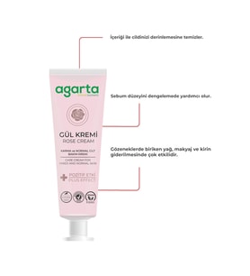 Doğal Yüz Ve El Nemlendirici Gül Aromalı Cilt Bakım Kremi 75 ml