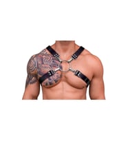 Erkek X Göğüs Harness, Erkek Gömlek Kemeri, Erkek T-Shirt Kemeri (Kırmızı)