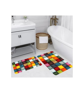 Eliana Home Baskılı 2'li Banyo Paspas Takımı RVG5135